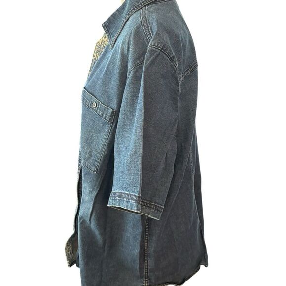 Tommy Hilfiger Dark Denim Button-Up Shirt - Picture 4 of 7